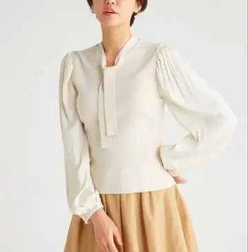 CELFORD 2WAY 보타이 니트 콤비 풀오버 CRM 38