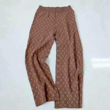 지나시스 와이드 팬츠 모노그램 패턴 릴랙스 캐주얼 Y2K F