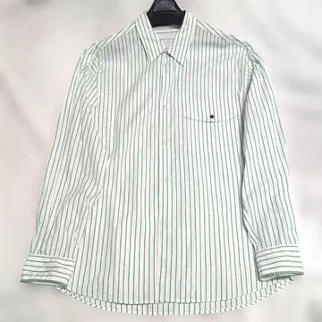 미사용 새상품 TOMORROWLAND 스트라이프 셔츠 그린 M 사이즈