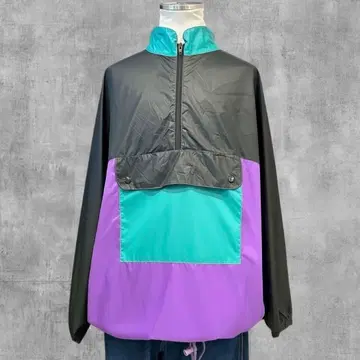 90'S 나일론 자켓 하프 지퍼 구제 의류 vintage