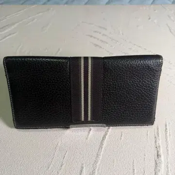 dunhill 던힐 스트라이프 투톤 장지갑 다크 브라운 화이트