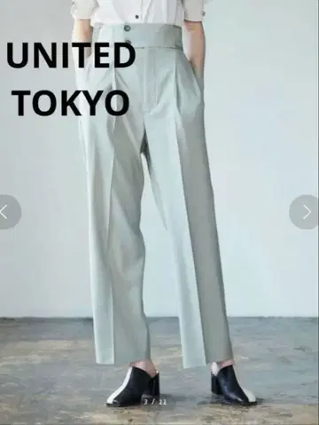 UNITEDTOKYO 린넨 라이크 와이드 팬츠