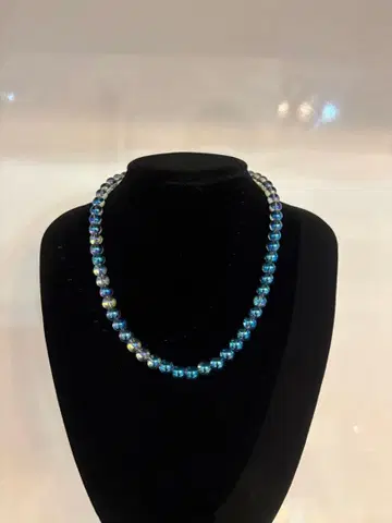 아우라 수정 목걸이 파워스톤 염주 부적 개인 일반 상품 45cm