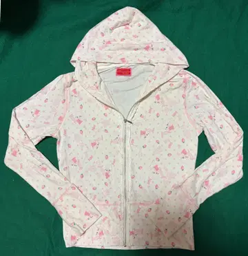 캔디 푸들 프린트 후드티 화이트 x 핑크 BABY, THE STARS