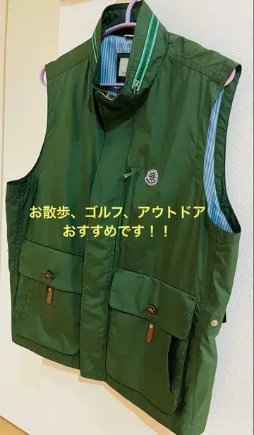 새상품 Hush Puppies 나일론 베스트 그린 L 사이즈