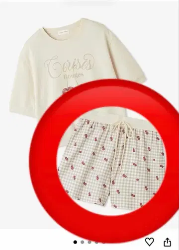 SNIDEL HOME 스나이델 홈 체리 맨투맨 팬츠만