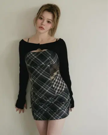 andmary Aine 세트 미니 드레스 그레이 S