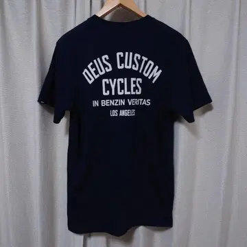 데우스 엑스 마키나 T셔츠 DEUS CUSTOM CYCLES M 네이비