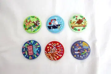 디즈니 자수 캔뱃지 6개 세트