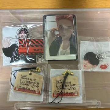 treasure 요시 사진 참 얼굴 아크릴 키링 에마 트레이딩 카드