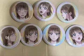 푸른상자 치나츠 얼굴 콜렉션 캔뱃지 7개 세트 굿즈