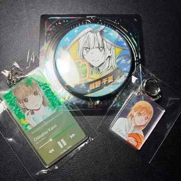 푸른상자 사슴노 치나 편광 펄 아크릴 키링 외 2점