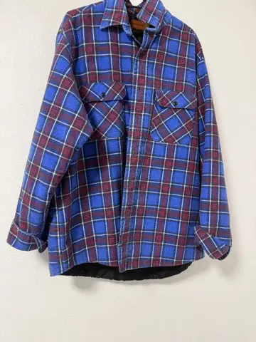 FIELD MASTER 체크 무늬 플란넬 셔츠 XL