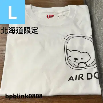L 사이즈 유니클로 홋카이도 한정 에어두 AIRDO T셔츠 UNIQLO