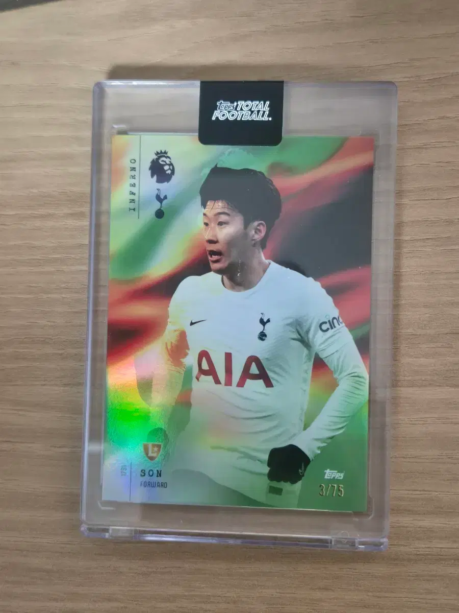 손흥민 Topps TTF Inferno 75한정 카드