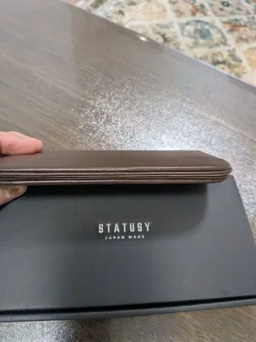 STATUSY 일본제 브라운 장지갑