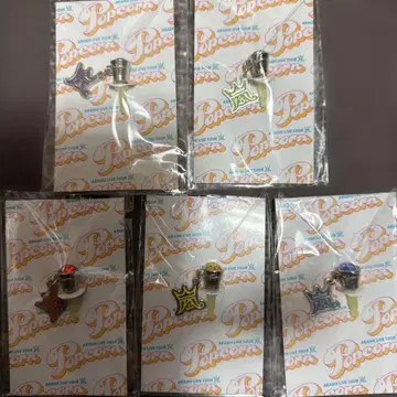 [미개봉 새상품] 아라시 회장 한정 Popcorn 이어폰 잭 5색 세트