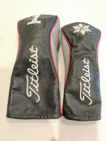 Titleist 타이틀리스트 천연 가죽 헤드커버 드라이버&FW 2개 세트