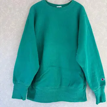 챔피온 리버스 위브 무눈 사이즈 미디엄 M 에메랄드 그린