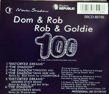 Dom / Rob / Goldie Moving Shadow 100