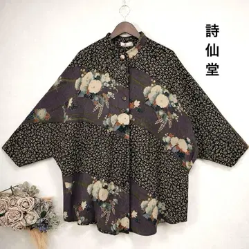 3 새상품급 빅 사이즈 시선당 히토시 크레이프 원단 일본풍 패턴 튜닉