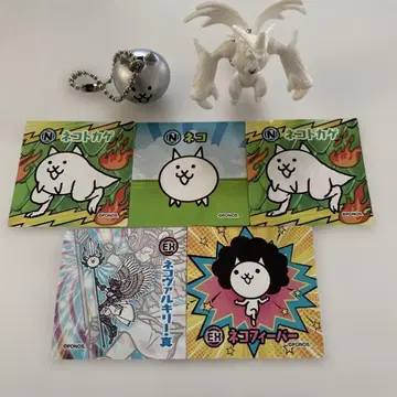 냥코 대전쟁 네코무트 메탈 네코 피규어 키링 덤 세트