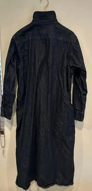 빔즈 백 명품 Lee 다크 데님 긴팔 셔츠 원피스