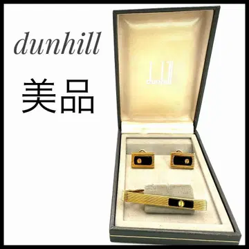 dunhill 커프스 넥타이핀 세트 골드 남성용 던힐 업무