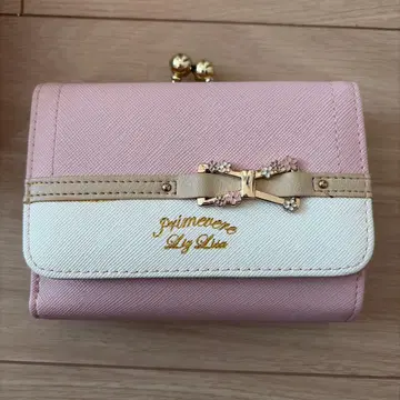 LIZLISA 3단 폴더형 지갑 핑크/화이트