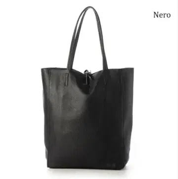 [새상품] Marlon Firenze A4 사이즈 가죽 토트백 블랙