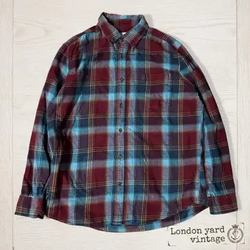 좋은 색감의 90s 세인트 존스 베이 플란넬 셔츠 L#843