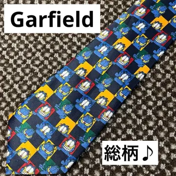 Garfield 가필드 넥타이 올 패턴 빈티지 레트로 개성파