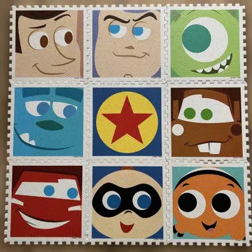 픽사 캐릭터 퍼즐 매트