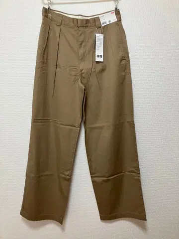 [ 미사용 새상품 ] 유니클로 UNIQLO U 턱 와이드 팬츠 76cm