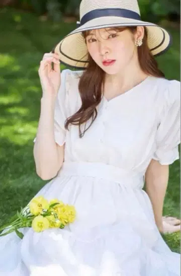 사랑받는 히로인 2WAY 허리 리본 포함 티어드 원피스