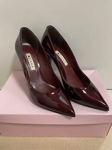 다이애나 버건디 스틸레토 펌프스