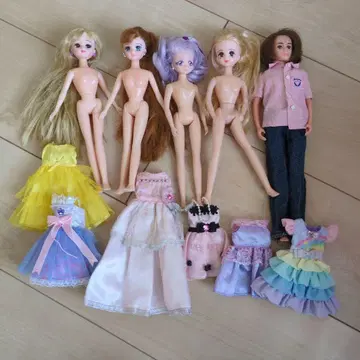 리카짱 인형 본체 5개와 의상 세트