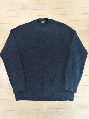 Massimo Dutti 블랙 코튼 크루넥 스웨터