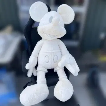 화이트 미키마우스 빅 봉제 인형 담요 포함