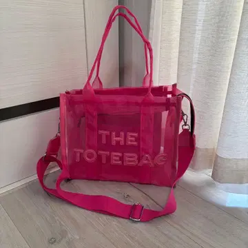 [새상품급] THE TOTE BAG 메쉬 토트 숄더 포함 핑크
