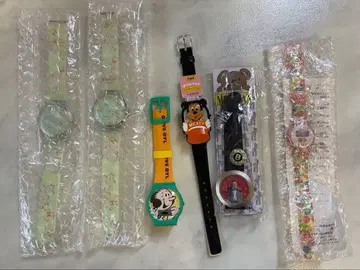 새상품 올리브 오일 무민 미키마우스 빈티지 손목시계 묶음 판매