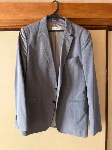 DRIES VAN NOTEN 테일러드 자켓 그레이 스트라이프