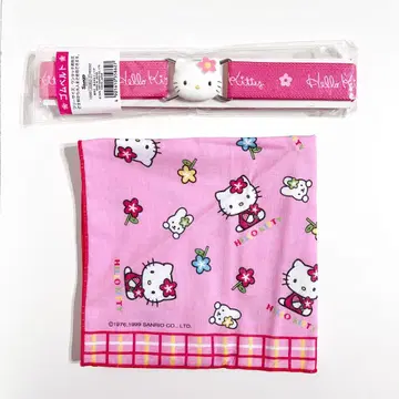 헬로 키티 키티 레트로 밴딩 벨트 손수건 세트