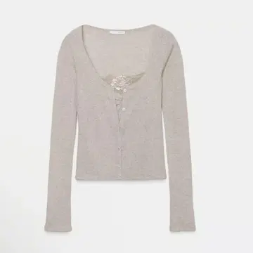 새상품 ZARA 레이스 탑 대비 자켓 베이지 상의 자라