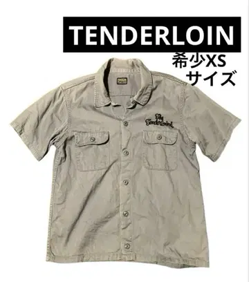 레어 XS 사이즈 TENDERLOIN 텐더 로인 반팔 워크 셔츠