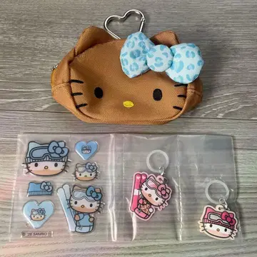 헬로키티 파우치 씰 참 세트