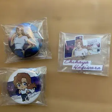 SEGA 럭키 쿠지 하라카와 치하야 캔뱃지 & 아크릴 키링 세트