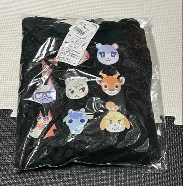 모여봐요 동물의 숲 후드티 집합 새상품 XS 사이즈 블랙 모동숲