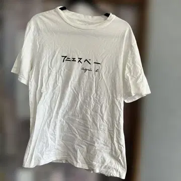 agnes b ADAM ET ROPE 콜라보 T셔츠 카타카나 레어