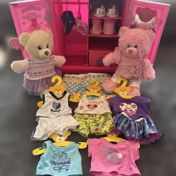 빌드어베어 인형 의류 신발 옷장 묶음 판매